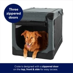 Frisco Indoor & Outdoor 3-Door Collapsible Soft-Sided Dog & Small Pet Crate -Cat Dog Supply Store 105036 PT3. AC SS1800 V1667227999