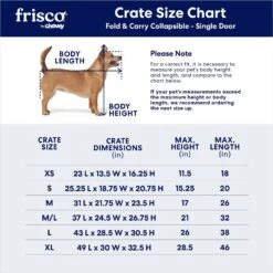 Frisco Heavy Duty Fold & Carry Single Door Collapsible Wire Dog Crate 11 Frisco Heavy Duty Fold & Carry Single Door Collapsible Wire Dog Crate -Cat Dog Supply Store 109783 PT2. AC SS1800 V1667228771