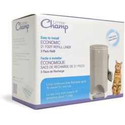 Litter Champ Cat Litter Waste Disposal System Scented Refill Liner, 3 Count -Cat Dog Supply Store 127921 PT1. AC SS1800 V1568670722