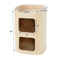 Frisco 24-in 2-Story Faux Fur Cat Condo 9 Frisco 24-in 2-Story Faux Fur Cat Condo -Cat Dog Supply Store 128083 PT1. AC SS1800 V1584451529
