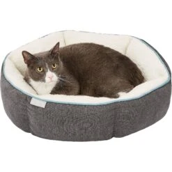 Frisco Sherpa Hexagon Bolster Cat & Dog Bed -Cat Dog Supply Store 144813 PT5. AC SS1800 V1578443391