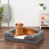 Frisco Plush Orthopedic Front Bolster Cat & Dog Bed W/Removable Cover -Cat Dog Supply Store 144862 MAIN. AC SS1800 V1650097927
