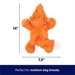 Frisco Fox Plush With Inside Rope Squeaky Dog Toy -Cat Dog Supply Store 147065 PT1. AC SS1800 V1692020095