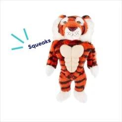 Frisco Tiger Muscle Plush Squeaky Dog Toy -Cat Dog Supply Store 147080 PT2. AC SS1800 V1695670751