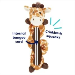 Frisco Giraffe Bungee Plush Squeaky Dog Toy -Cat Dog Supply Store 152822 PT2. AC SS1800 V1686579683
