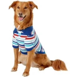 Frisco Striped Dog & Cat Polo Shirt, Red & Blue -Cat Dog Supply Store 153590 PT2. AC SS1800 V1624902150