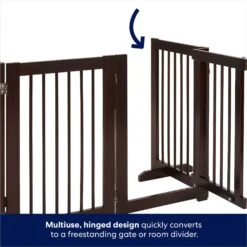 Frisco Deluxe Configurable 4-Panel Wood Dog Gate -Cat Dog Supply Store 156793 PT3. AC SS1800 V1666119014