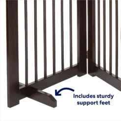 Frisco Deluxe Configurable 4-Panel Wood Dog Gate -Cat Dog Supply Store 156793 PT6. AC SS1800 V1666119641