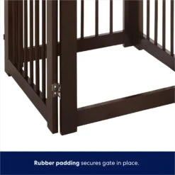 Frisco Deluxe Configurable 4-Panel Wood Dog Gate -Cat Dog Supply Store 156793 PT7. AC SS1800 V1671203056