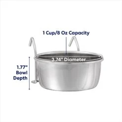 Frisco Stainless Steel Kennel Bowl Dog & Cat Bowl -Cat Dog Supply Store 159871 PT1. AC SS1800 V1692728193