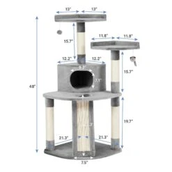 Frisco 48-in Faux Fur Cat Tree & Condo 8 Frisco 48-in Faux Fur Cat Tree & Condo -Cat Dog Supply Store 163748 PT1. AC SS1800 V1584452001