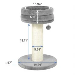 Frisco 24.8-in Heavy Duty Faux Fur Cat Tree -Cat Dog Supply Store 169397 PT1. AC SS1800 V1617724939