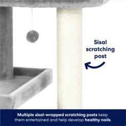 Frisco 42-in Heavy Duty Faux Fur Cat Tree & Condo -Cat Dog Supply Store 169398 PT3. AC SS1800 V1667228362