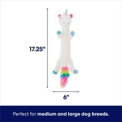 Frisco Unicorn Skinny Plush Squeaky Dog Toy -Cat Dog Supply Store 174713 PT1. AC SS1800 V1695671001