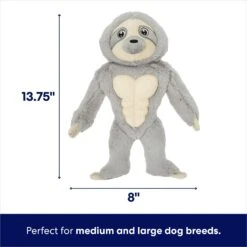Frisco Sloth Muscle Plush Squeaky Dog Toy -Cat Dog Supply Store 174715 PT1. AC SS1800 V1692020077