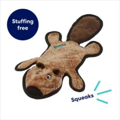 Frisco Beaver Stuffing-Free Flat Plush Squeaky Dog Toy -Cat Dog Supply Store 174729 PT2. AC SS1800 V1695670690