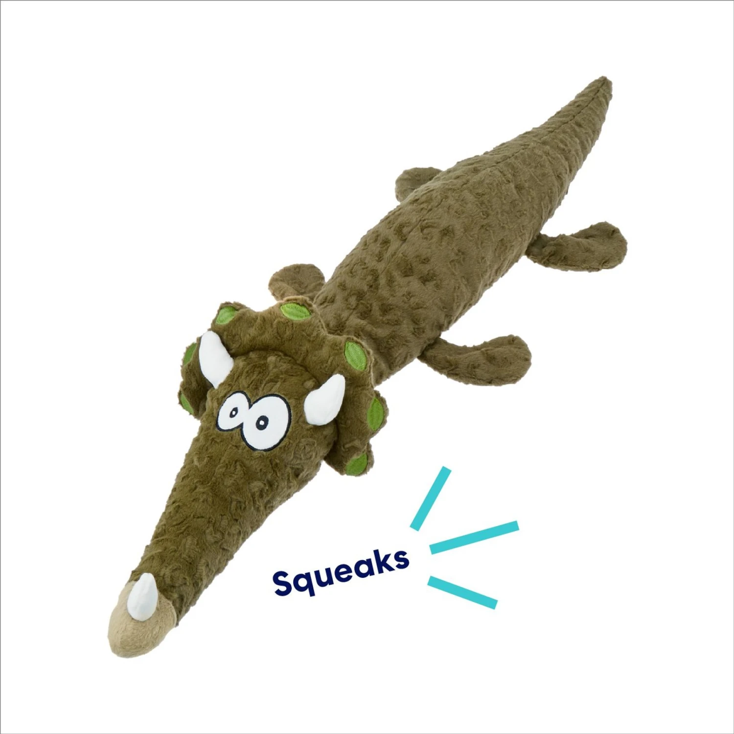 Frisco Triceratops Wagazoo Plush Squeaky Dog Toy 5 Frisco Triceratops Wagazoo Plush Squeaky Dog Toy - Image 3