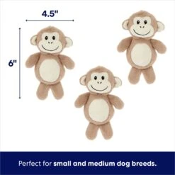 Frisco Monkeys In Tree Hide & Seek Puzzle Plush Squeaky Dog Toy -Cat Dog Supply Store 174759 PT2. AC SS1800 V1698345476