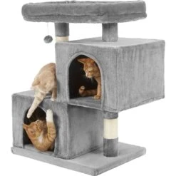 Frisco 33-in Faux Fur Cat Tree & Condo -Cat Dog Supply Store 180389 PT4. AC SS1800 V1584453144