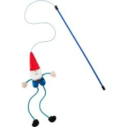 Frisco Gnome Teaser Wand Cat Toy With Catnip