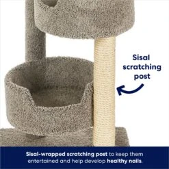 Frisco 65-in Real Carpet Wooden Cat Tree -Cat Dog Supply Store 208934 PT3. AC SS1800 V1667227201