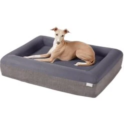 Frisco Orthopedic Rectangular Bolster Cat & Dog Bed W/Removable Cover -Cat Dog Supply Store 210226 PT2. AC SS1800 V1590067655