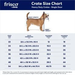 Frisco Heavy Duty Single Door Wire Dog Crate -Cat Dog Supply Store 210677 PT2. AC SS1800 V1667859376