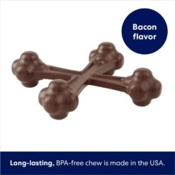 Frisco Bacon Flavor Tough Nylon Dog Chew Toy -Cat Dog Supply Store 213430 PT2. AC SS1800 V1691783910