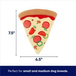 Frisco Pizza Slice Plush Squeaky Dog Toy -Cat Dog Supply Store 213818 PT1. AC SS1800 V1695748833