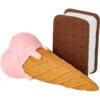 Frisco Ice Cream Sandwich & Ice Cream Cone Latex Squeaky Dog Toy -Cat Dog Supply Store 213840 MAIN. AC SS1800 V1590069381