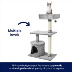 Frisco 38-in Cat Tree With Condo, Top Perch & Toy -Cat Dog Supply Store 214377 PT2. AC SS1800 V1667229266
