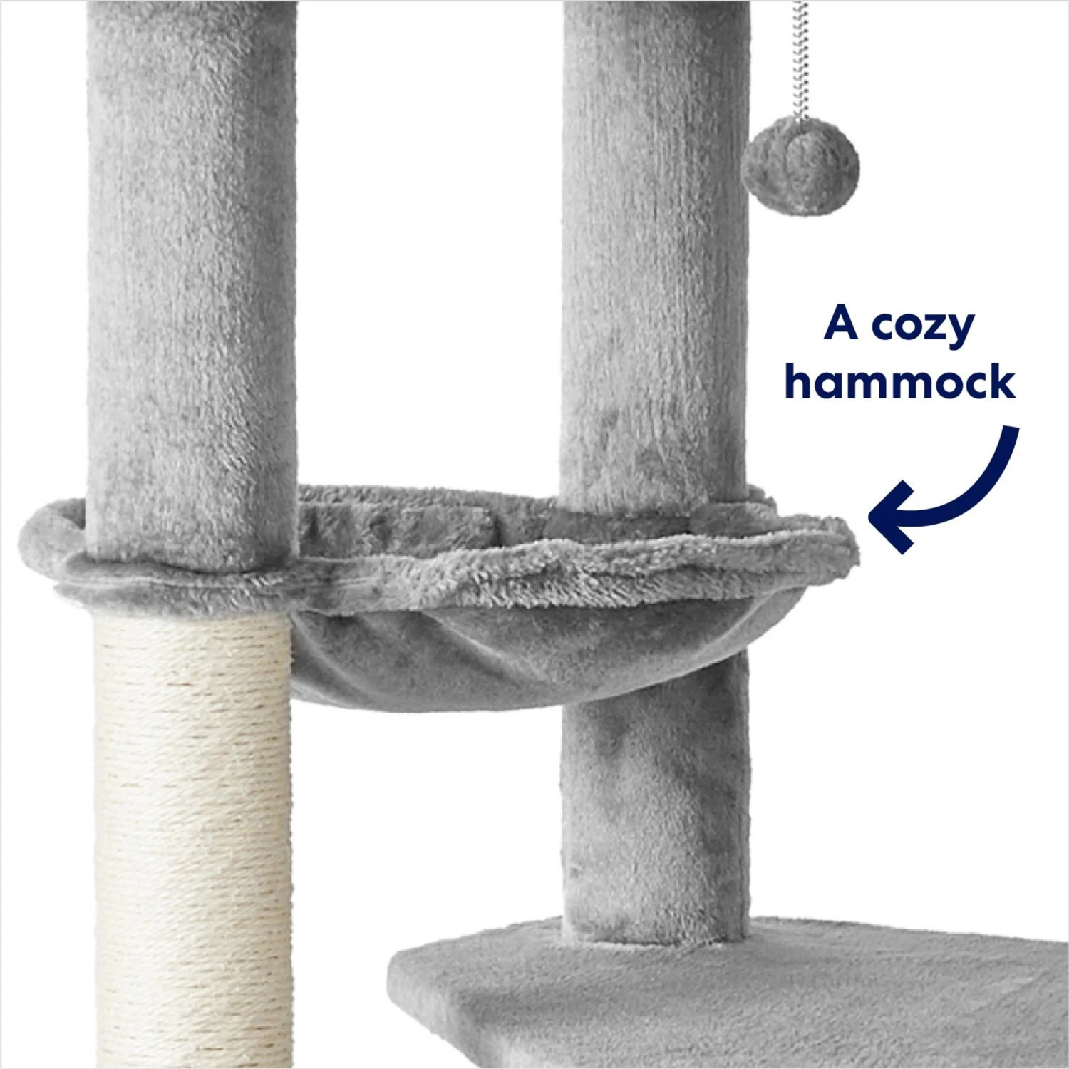 Frisco 65-in XXL Heavy Duty Cat Tree 7 Frisco 65-in XXL Heavy Duty Cat Tree - Image 5