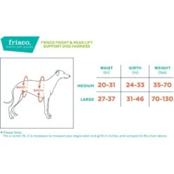 Frisco Front & Rear Lift Handicapped Support Dog Harness -Cat Dog Supply Store 220372 PT1. AC SS1800 V1596639653