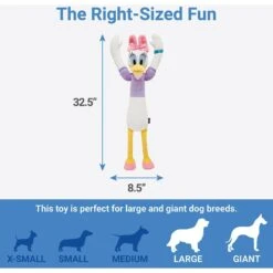 Disney Daisy Duck Wagazoo Plush Squeaky Dog Toy, Extra Long -Cat Dog Supply Store 220651 PT1. AC SS1800 V1615258886