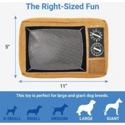 Frisco Retro Television Ballistic Nylon Plush Squeaky Dog Toy -Cat Dog Supply Store 230308 PT1. AC SS1800 V1599945062