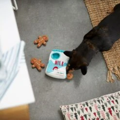 Frisco Holiday Milk & Gingerbread Cookies Hide & Seek Puzzle Plush Squeaky Dog Toy -Cat Dog Supply Store 233262 PT5. AC SS1800 V1665759769