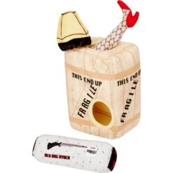 Frisco Holiday Fragile Box Hide & Seek Puzzle Plush Squeaky Dog Toy -Cat Dog Supply Store 233274 PT3. AC SS1800 V1600882257