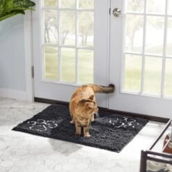 Frisco Microfiber Chenille Paw Print Doormat -Cat Dog Supply Store 235886 PT4. AC SS1800 V1606833847