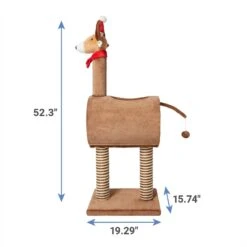 Frisco Holiday 52.3-in Reindeer Cat Scratching Post & Tunnel 11 Frisco Holiday 52.3-in Reindeer Cat Scratching Post & Tunnel -Cat Dog Supply Store 236569 PT1. AC SS1800 V1602774370