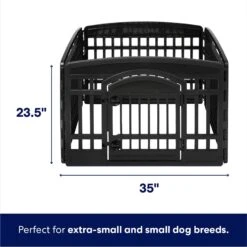 Frisco 4-Panel Dog Exercise Playpen With Door, 24-in -Cat Dog Supply Store 244546 PT1. AC SS1800 V1671718789