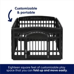 Frisco 4-Panel Dog Exercise Playpen With Door, 24-in -Cat Dog Supply Store 244546 PT4. AC SS1800 V1603407098