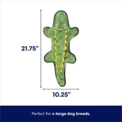 Frisco Alligator Stuffing-Free Flat Plush Squeaky Dog Toy -Cat Dog Supply Store 245943 PT1. AC SS1800 V1674080693