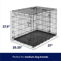 Frisco Heavy Duty All-in-1 Multi-Stage 3 Door Collapsible Wire Dog Crate -Cat Dog Supply Store 247915 PT1. AC SS1800 V1611265560