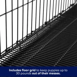 Frisco Heavy Duty All-in-1 Multi-Stage 3 Door Collapsible Wire Dog Crate -Cat Dog Supply Store 247915 PT3. AC SS1800 V1609194742