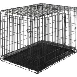 Frisco Heavy Duty All-in-1 Multi-Stage 3 Door Collapsible Wire Dog Crate -Cat Dog Supply Store 247915 PT7. AC SS1800 V1611872185