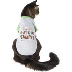 Frisco Happy Lil' Camper Dog & Cat T-Shirt -Cat Dog Supply Store 248789 PT2. AC SS1800 V1644959832