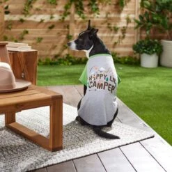 Frisco Happy Lil' Camper Dog & Cat T-Shirt -Cat Dog Supply Store 248789 PT7. AC SS1800 V1613670226