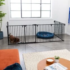 Frisco Steel 8-Panel Configurable Dog Gate & Playpen -Cat Dog Supply Store 250603 PT4. AC SS1800 V1615987643