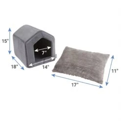 Frisco House Cave Cat & Dog Covered Bed -Cat Dog Supply Store 251241 PT1. AC SS1800 V1627580540