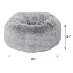 Frisco Plush Pouf Pillow Cat & Dog Bed -Cat Dog Supply Store 255195 PT1. AC SS1800 V1616593238